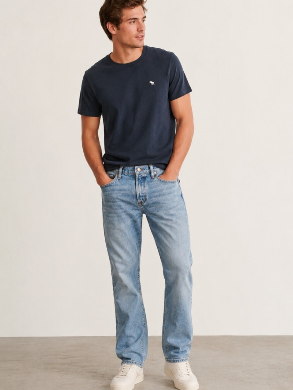 Abercrombie & Fitch Classic Straight Fit Men's Light Wash Jeans